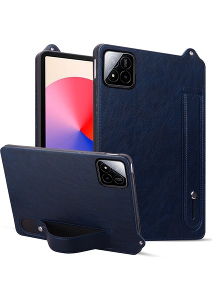 Xiaomi Pad 7/pad 7 Pro Kılıf El Kayışı Deri Tablet Kapağı-Mavi (Yurt Dışından)