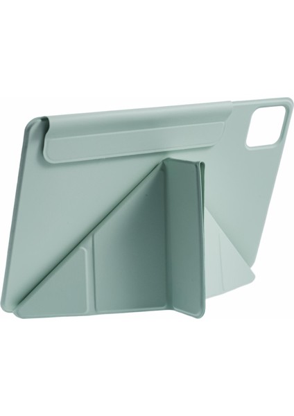 Xiaomi Pad 7 Pro / Pad 7 Kılıf Pc+Pu Deri Origami Manyetik Tablet Kapağı-Açık Yeşil (Yurt Dışından) fiyatları
