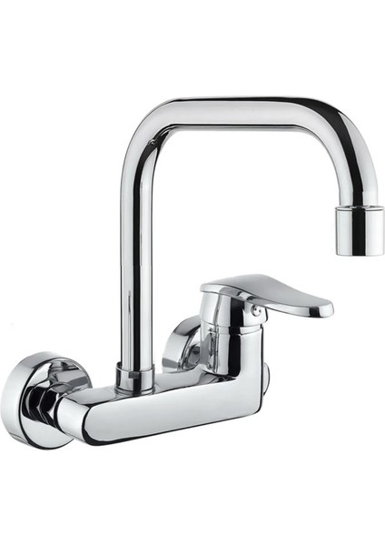 Mix Duvardan Delta L Borulu Aplike Lavabo Bataryası