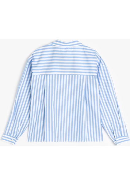 Pamuklu Uzun Kollu Çizgili Gömlek fiyatları