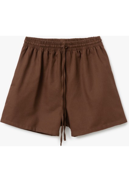 Pamuklu Regular Fit Cepli Beli Bağcıklı Kısa Şort modelleri
