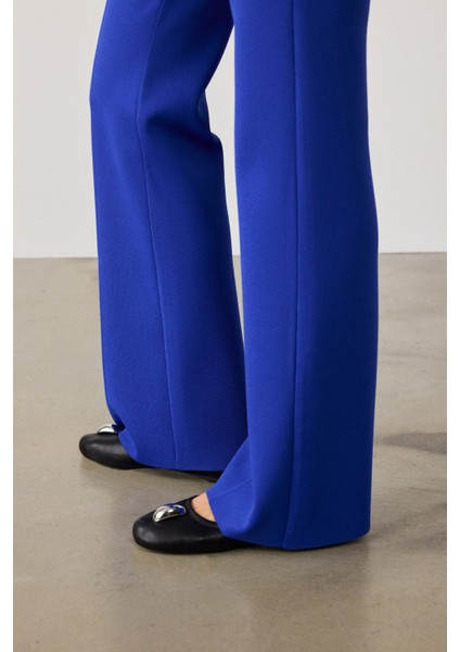 Royal Blue Ispanyol Paça Kadın Pantolon fırsatları