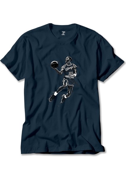 Michael Jordan Black Lacivert Tişört