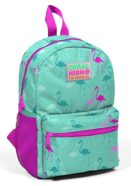 Flamingo Yeşil Iki Bölmeli Anaokul Çantası 23339