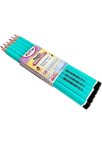 Pastel Renk Mercanlı Kurşun Kalem 1 Düzine modelleri