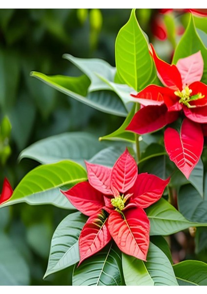 Videolu Hoş Görünümlü Hediyelik 1 Adet Atatürk Çiçeği Saksılı 25-45 cm (Poinsettia) fiyatları