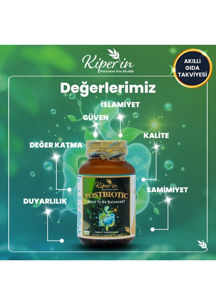 Postbiyotik 210 Milyar Cfu Rhamnosus & Plantarum (21KAPSÜL & 700MG) | Akıllı Gıda Takviyesi