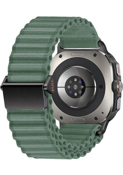 Samsung Galaxy Watch Ultra 47 mm İçin Uyumlu Kayış Kordonu KRD-120 Hasır Örgülü Kordon