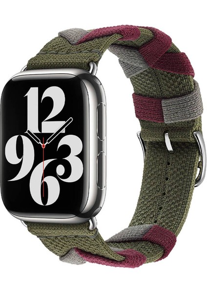 Watch 7 45 mm İçin Uyumlu Kayış Kordonu Krd-97 Sarmal Örgü Tasarımlı Kordon