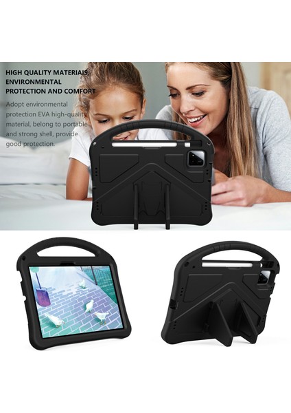 Xiaomi Pad 7 Pro / Pad 7 Kılıf Eva Tablet Kılıfı Saplı Çocuk Dostu-Siyah (Yurt Dışından) modelleri