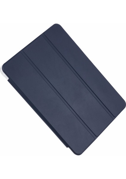 Xiaomi Pad 7 Pro / Pad 7 Için Kalem Yuvalı Kılıf Üç Katlı Pu Deri + Tpu Tablet Kapağı Otomatik Uyandırma / Uyku-Koyu Mavi (Yurt Dışından)