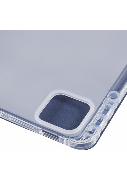 Xiaomi Pad 7 Pro / Pad 7 Için Kalem Yuvalı Kılıf Üç Katlı Pu Deri + Tpu Tablet Kapağı Otomatik Uyandırma / Uyku-Koyu Mavi (Yurt Dışından)