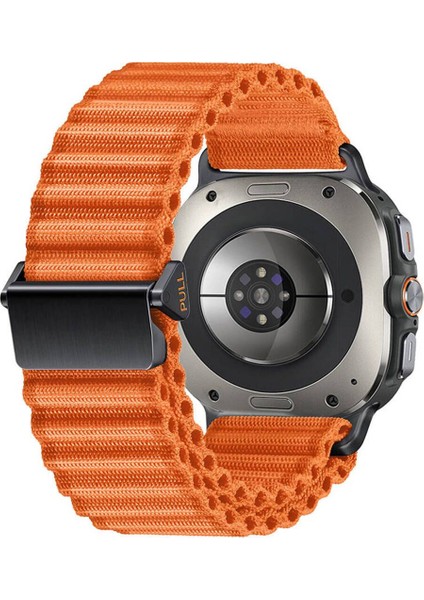 Samsung Galaxy Watch Ultra 47 mm İçin Uyumlu Kayış Kordonu KRD-120 Hasır Örgülü Kordon