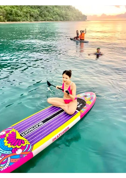 Circe Stand Up Paddle Board 350 cm x 82 x 15 Ultra Geniş, Dengeli ve Hızlı Sup Şişme Sörf Tahtası