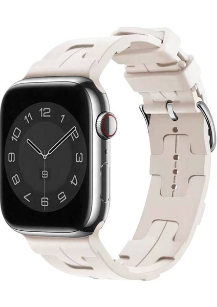 Watch 38 mm İçin Uyumlu Kayış Kordonu Krd-92 Silikon Kordon