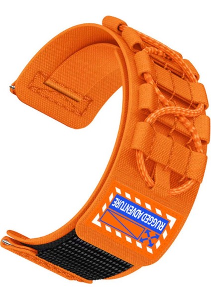 Huawei Watch Gt 3 42 mm KRD-112 20MM Orbital Örgülü Halat Tasarımlı Naylon Kumaş Hasır Kordon