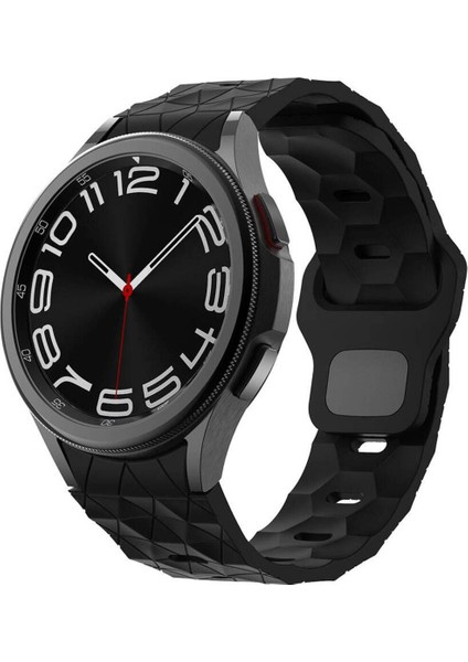 Samsung Galaxy Watch 6 44 mm KRD-116 20MM Futbol Desenli Spor Tasarımlı Silikon Kordon