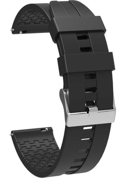 Samsung Galaxy Watch 42MM İçin Uyumlu Krd-23 20MM Silikon Kordon Takıp Çıakrılan Kordonu Kayışı