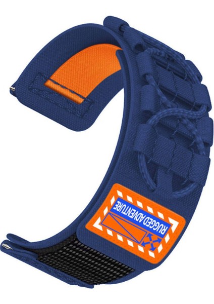 Samsung Gear S2 İçin Uyumlu Kayış Kordonu KRD-112 20 mm Orbital Örgülü Halat Tasarımlı Hasır Kordon