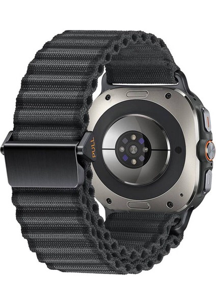 Samsung Galaxy Watch Ultra 47 mm İçin Uyumlu Kayış Kordonu KRD-120 Hasır Örgülü Kordon