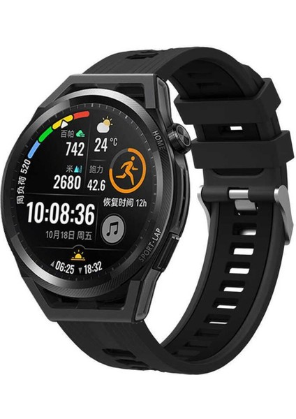Samsung Galaxy Watch 46MM İçin Uyumlu Krd-55 Silikon Kordon Takıp Çıakrılan Kordonu Kayışı