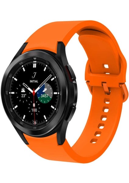 Samsung Galaxy Watch 4 44MM İçin Uyumlu Krd-50 Silikon Kordon Akıllı Saat Bileklik Kayışı Kordonu