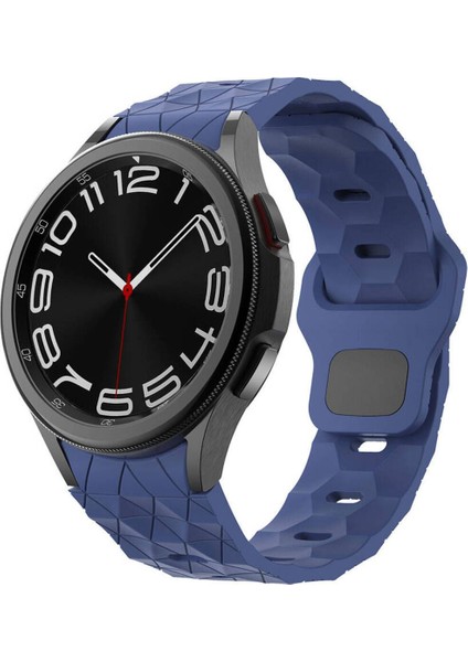 Samsung Galaxy Watch 6 44 mm KRD-116 20MM Futbol Desenli Spor Tasarımlı Silikon Kordon