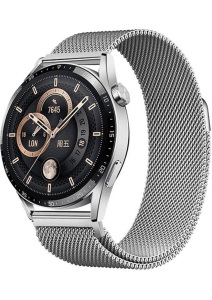 Samsung Gear S3 İçin Uyumlu Kayış Kordonu Band-12 22 mm Metal Hasır Kordon
