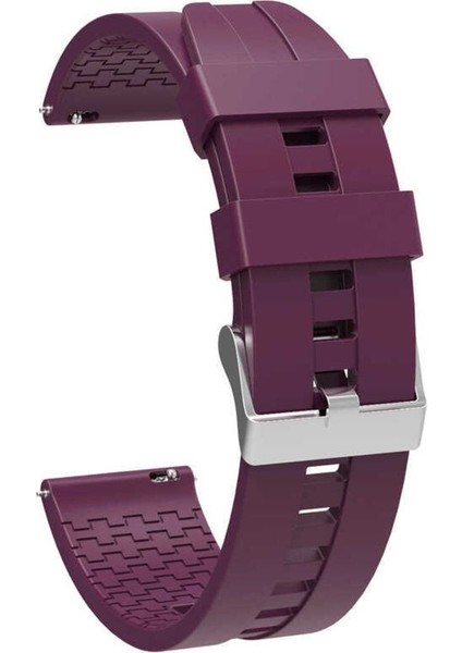 Samsung Galaxy Watch 42MM İçin Uyumlu Krd-23 20MM Silikon Kordon Takıp Çıkartılan Kordonu Kayış