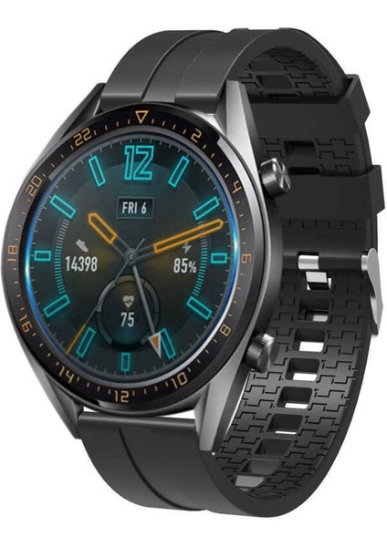 Huawei Watch Gt 3 46MM İçin Uyumlu Krd-23 Silikon Kordon Takıp Çıkartılan Çıkartılabilen Kayış