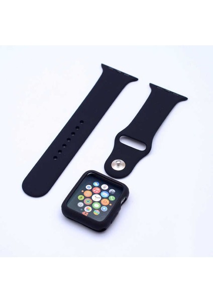 Watch 42 mm Uyumlu 3 In 1 Klasik Kordon Takıp Çıkartılan Çıkartılabilen Kayış