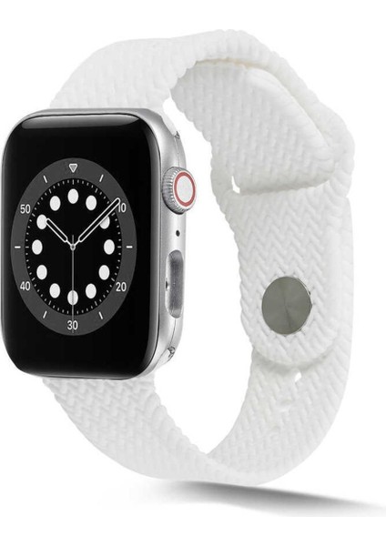 Apple Watch 44MM Için Uyumlu Krd-37 Silikon Kordon Takıp Çıkartılan Çıkartılabilen Kayış