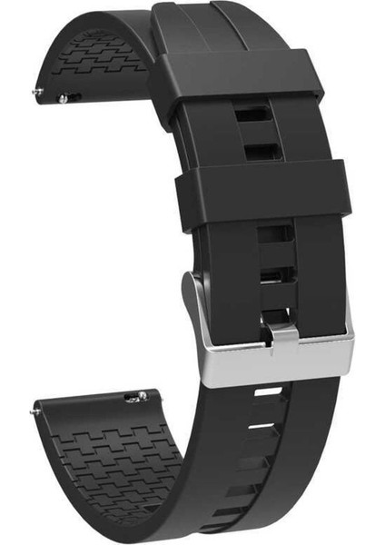 Samsung Galaxy Watch 42MM İçin Uyumlu Krd-23 20MM Silikon Kordon Takıp Çıkartılan Kordonu Kayış