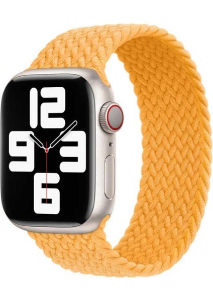 Watch 40MM İçin Uyumlu Hasır Özgü Dizayn Kordon Tek Parça Kayış Krd-32 Xsmall Kordon