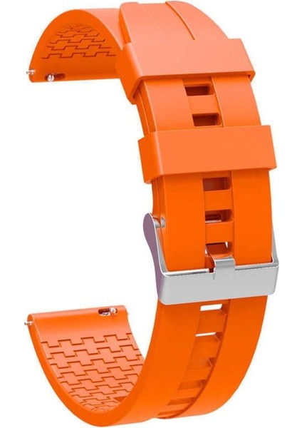 Samsung Galaxy Watch 42MM İçin Uyumlu Krd-23 20MM Silikon Kordon Takıp Çıakrılan Kordonu Kayışı