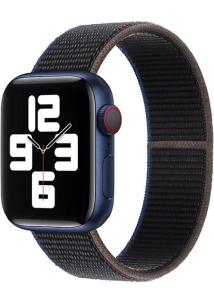 Apple Watch 44MM Krd-03 Için Uyumlu Akıllı Saat Bileklik Kordonu Hasır Kordon