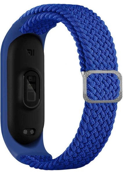 Xiaomi Mi Band 6 İçin Uyumlu Krd-49 Örgü Kordon Takıp Çıkartılan Çıkartılabilen Kayış