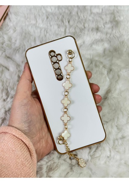 Oppo Reno 2z - El Tutamaçlı Kir Tutmaz Silinebilir Parlak Kamera Korumalı Silikon Elçek
