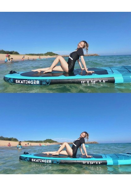 Sup Board Skatinger Octopus Yoga Board 335 cm x 86 x 15 Stand Up Paddle Board Ultra Geniş ve Stabil Şişme Sörf Tahtası fiyatları