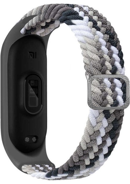 Xiaomi Mi Band 6 İçin Uyumlu Krd-49 Örgü Kordon Takıp Çıkartılan Çıkartılabilen Kayış
