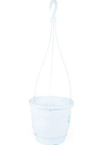 Katı Plastik Makrome Askılı Saksı 5 Adet Beyaz 16 cm fiyatları
