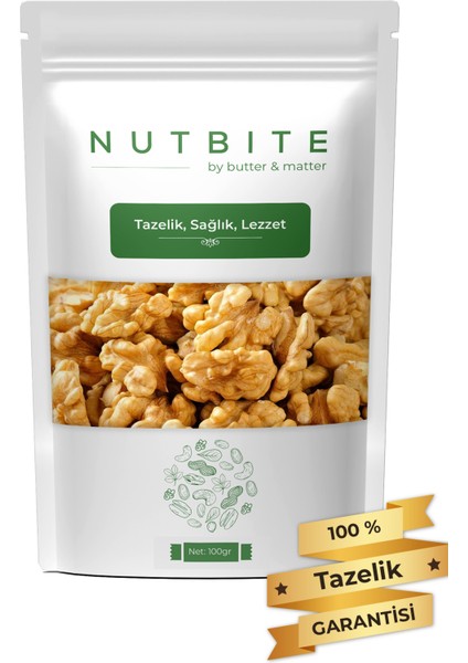 Nutbıte Premium Ceviz Içi 100GR - Taptaze Yeni Mahsül - Çiğ Kelebek Iç Ceviz - Gurme Serisi