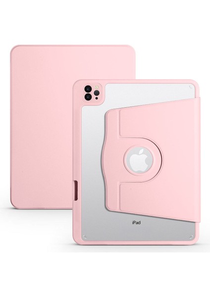 iPad Air 11 2024 İçin Uyumlu Tablet Kılıfı Termik Kalem Bölmeli Dönebilen Standlı Kapak