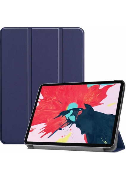Apple iPad Air 10.9 2022 (5.nesil) Için Uyumlu Smart Cover Standlı 1-1 Kılıf Kapak