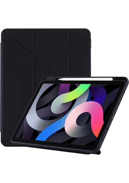 iPad Air 10.9 2020 2022 4 Ve 5. Nesil İçin Uyumlu Kılıf Tri Folding Kalem Bölmeli Standlı Kapak