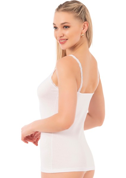 Özkan 24675 Kadın Modal Pamuklu İnce Askılı Dantelli Atlet fiyatları