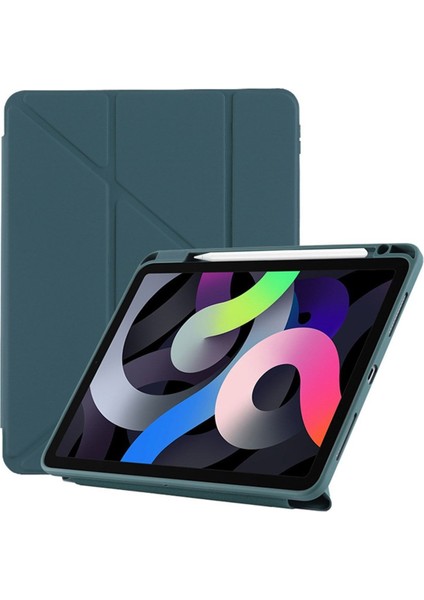 iPad Air 10.9 2020 2022 4 Ve 5. Nesil İçin Uyumlu Kılıf Tri Folding Kalem Bölmeli Standlı Kapak