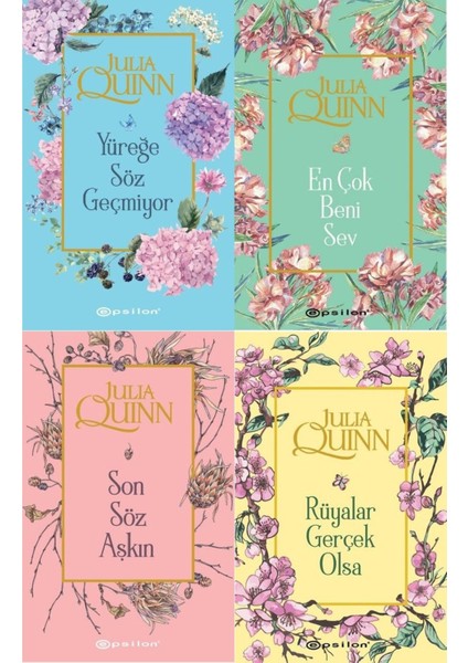 Bridgerton Serisi Yüreğe Söz..- En Çok Beni Sev -Son Söz Aşkın - Rüyalar Gerçek Olsa 4 Kitap