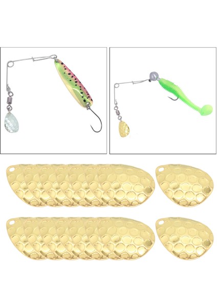Sert Lures Balıkçılık Çekici Için 20 Paket Balıkçılık Kaşığı Dıy (Yurt Dışından)