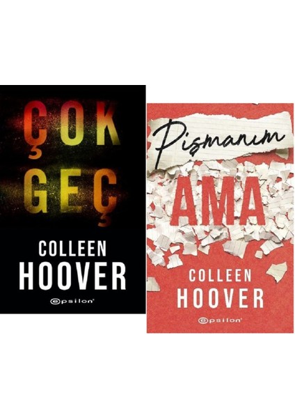 Çok Geç - Pişmanım Ama 2 Kitap - Colleen Hoover